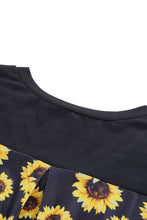 Green Leopard Printed Splicing T-Shirt