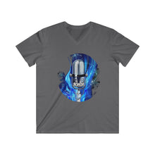 Honor Fitted V-Neck Short Sleeve Tee Circle Print