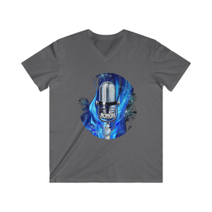 Honor Fitted V-Neck Short Sleeve Tee Circle Print