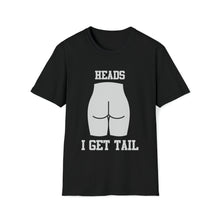 Heads or Tails Unisex Softstyle T-Shirt Front and Back Design