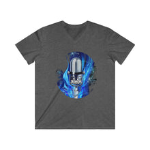 Honor Fitted V-Neck Short Sleeve Tee Circle Print