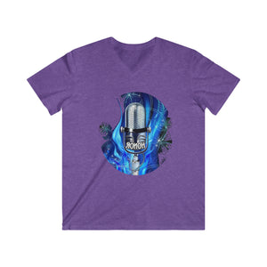 Honor Fitted V-Neck Short Sleeve Tee Circle Print