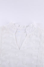 Pink Swiss Dot Short Sleeve Flowy Top