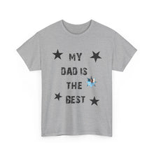 My Dad Is The Best Unisex Heavy Cotton Tee - Perfect Gift for Father's Day or Any Occasion Custom Picture
