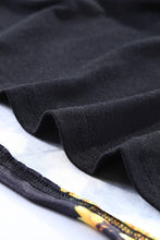 Green Leopard Printed Splicing T-Shirt