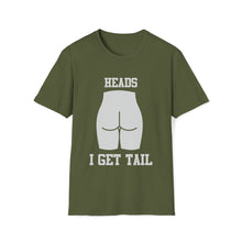 Heads or Tails Unisex Softstyle T-Shirt Front and Back Design