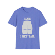 Heads or Tails Unisex Softstyle T-Shirt Front and Back Design