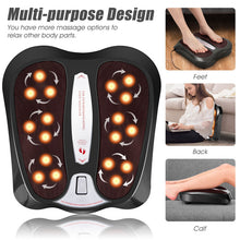 Shiatsu Heated Electric Kneading Foot and Back Massager