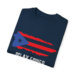 Puerto Rico Flag Garment-Dyed Unisex T-shirt