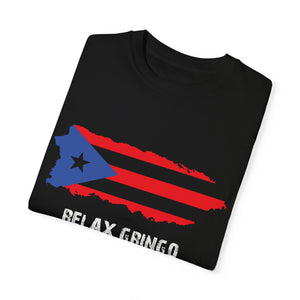 Puerto Rico Flag Garment-Dyed Unisex T-shirt