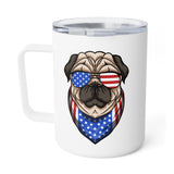 Insulated 10oz  Coffee Mug USA Dog