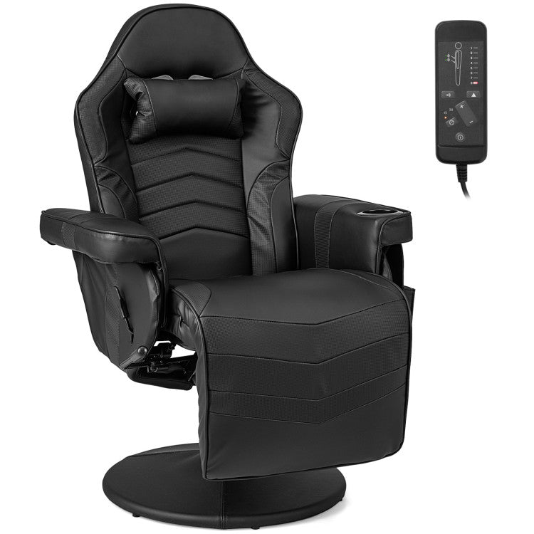 Ergonomic High Back Massage Gaming Chair with Pillow