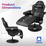 Ergonomic High Back Massage Gaming Chair with Pillow