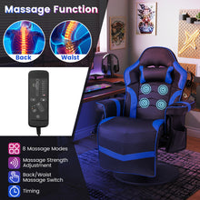 Ergonomic High Back Massage Gaming Chair with Pillow