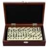 Hathaway Premium Domino Set w/Wooden Carry Case Premium Domino Set w/Wooden Carry Case, Walnut