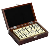 Hathaway Premium Domino Set w/Wooden Carry Case Premium Domino Set w/Wooden Carry Case, Walnut