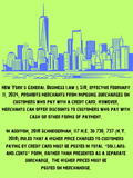 Credit Surcharge law poster