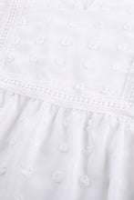 Pink Swiss Dot Short Sleeve Flowy Top