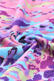Wholesale Multicolor Abstract Print Boho Sleeveless Halter Top