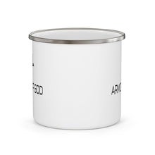Enamel Camping Mug, Armor Of God Black Illustration-1