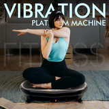 Mini Vibration Fitness Plate Machine with Remote Control and Loop Bands