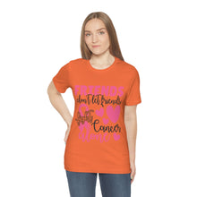 Friends dont let Friends fight Cancer Alone Unisex Jersey Short Sleeve Tee