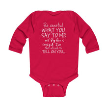 Big Bro Onesie white lettering