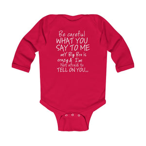 Big Bro Onesie white lettering