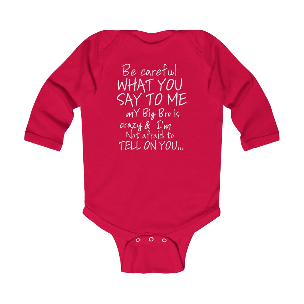 Big Bro Onesie white lettering