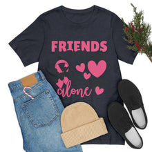 Friends dont let Friends fight Cancer Alone Unisex Jersey Short Sleeve Tee