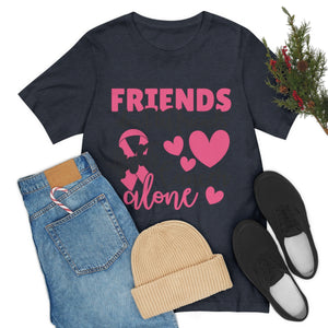 Friends dont let Friends fight Cancer Alone Unisex Jersey Short Sleeve Tee