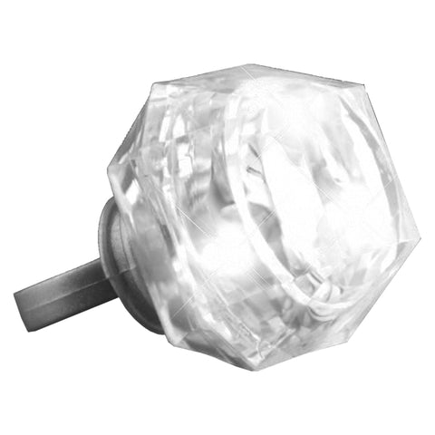 Huge Gem White Diamond Novelty Flashing Ring