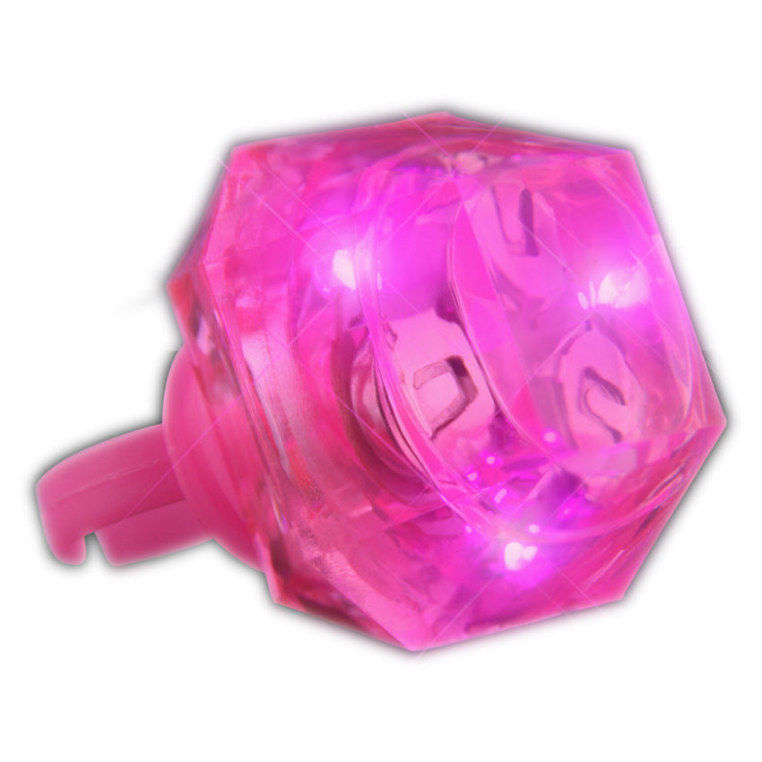 Huge Gem Rings Pink