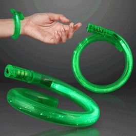 Light Up Tube Bracelet Green