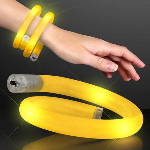 Light Up Tube Bracelet Yellow