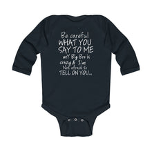 Big Bro Onesie white lettering