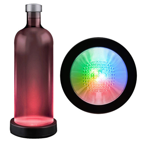 Multicolor LED Switch Activated Bottle Base Light Display Drink Coaster