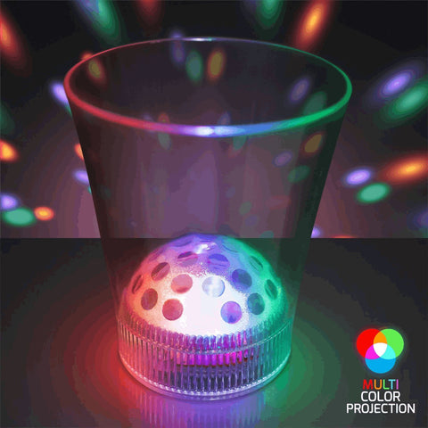 Disco Ball Prism LED Rocks Glass