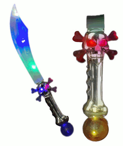 Crystal Skull Pirate Scimitar Sword