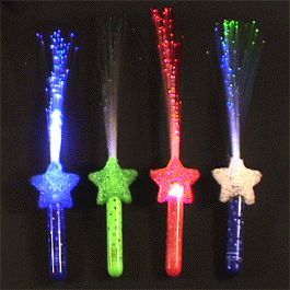 Fiber Optic Star Wand Pack of 12