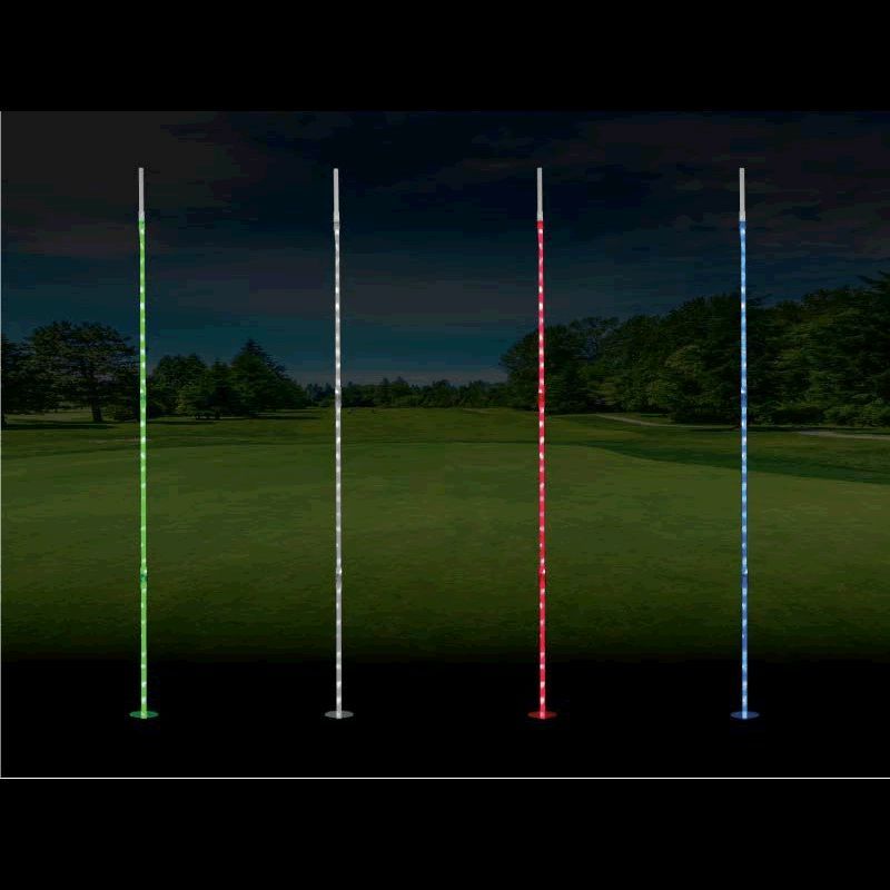 LED 78 Inch Green Flag Stick