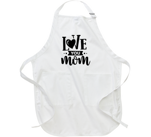 I Love You Mom Mug Apron