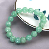Color: Green, Size: 10mm - Burmese Jade Bracelet White Jade Color Optimization