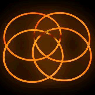 Glow Necklace Orange Tube of Fifty