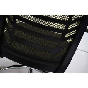 American Imaginations 24.8-in. W 38.2-in. H Transitional Stainless Steel-Plastic-Nylon Office Chair In Black