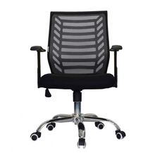 American Imaginations 24.8-in. W 38.2-in. H Transitional Stainless Steel-Plastic-Nylon Office Chair In Black