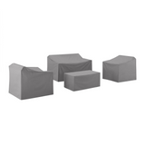 4Pc Furniture Cover Set Gray