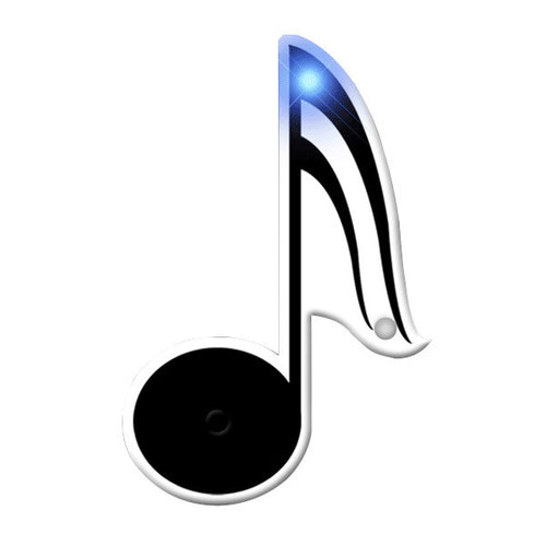 Music Note Flashing Body Light Lapel Pins