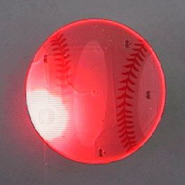 Baseball Flashing Body Light Lapel Pins