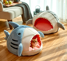 Shark Shape Warm Cat Bed
